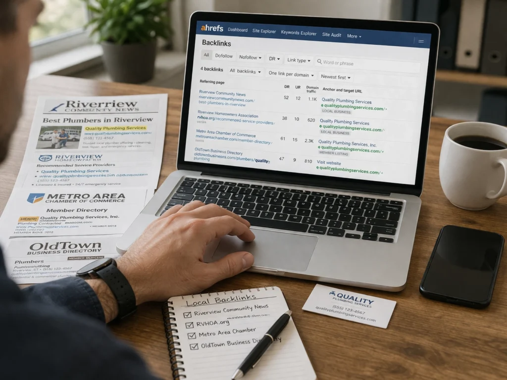 Local backlink building using directories and SEO tools